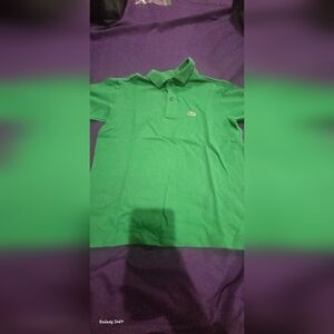 Authentic Lacoste Green Polo Shirt (big boy) size 12